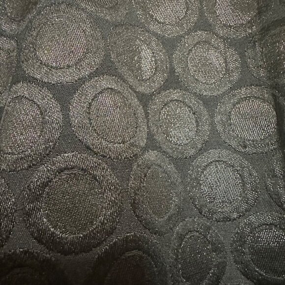 Tory Burch‎ Brylyn Dress Black Metallic Textured Circle Print Cocktail A-Line 0 - Picture 10 of 11
